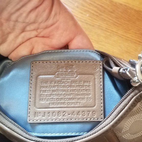 NWT COACH Madison Dotted Khaki Signature Mini Handbag-44379 - Picture 9 of 11